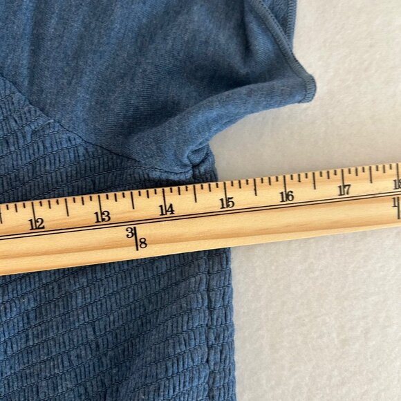 NWT Soft Surroundings Womens Frida Jumpsuit Blue Smocked Wide Leg Stretch SZM - Picture 7 of 7